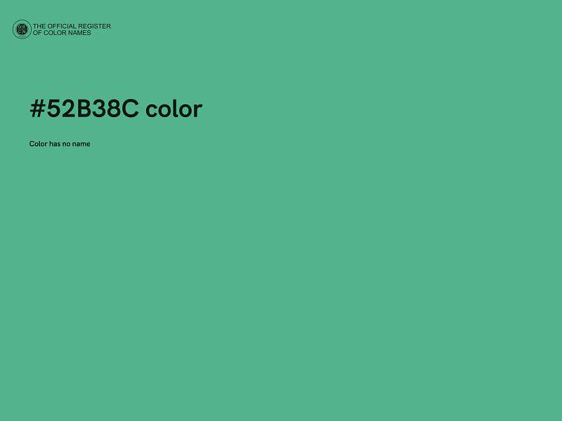 #52B38C color image