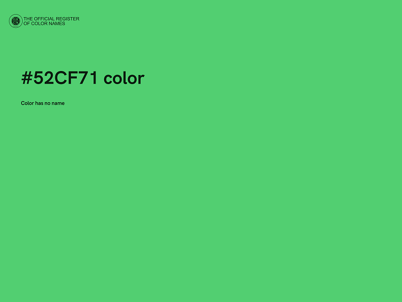 #52CF71 color image