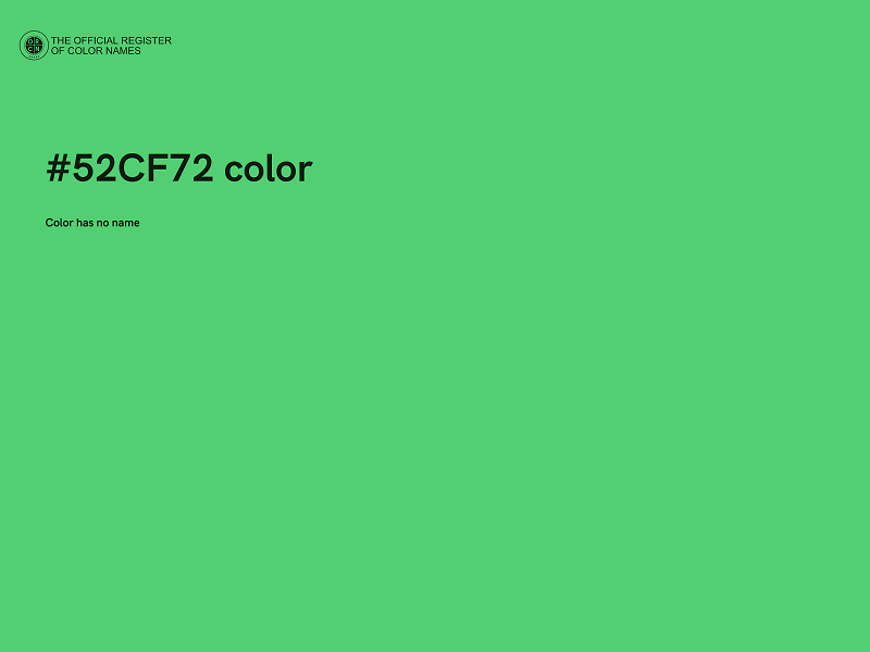 #52CF72 color image