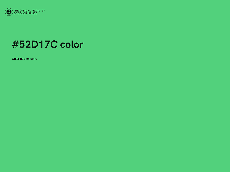 #52D17C color image