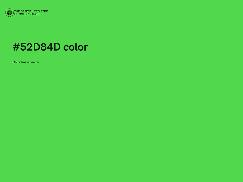 #52D84D color image