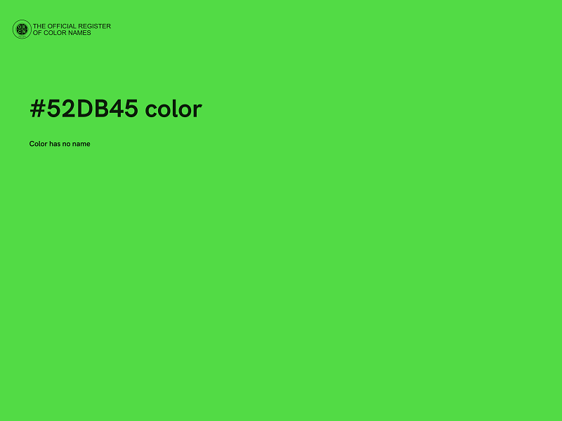 #52DB45 color image