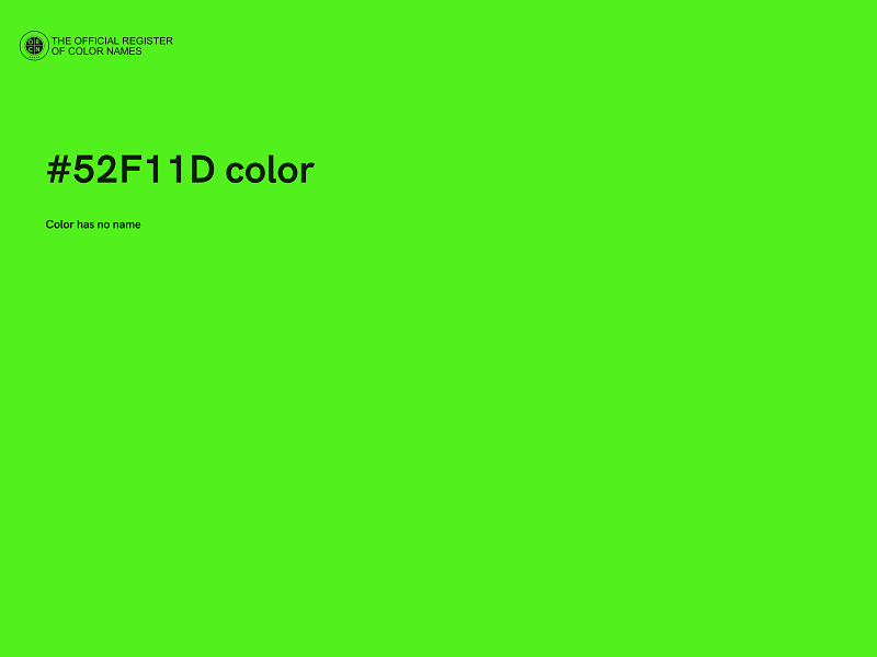 #52F11D color image