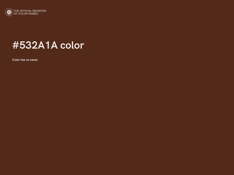 #532A1A color image