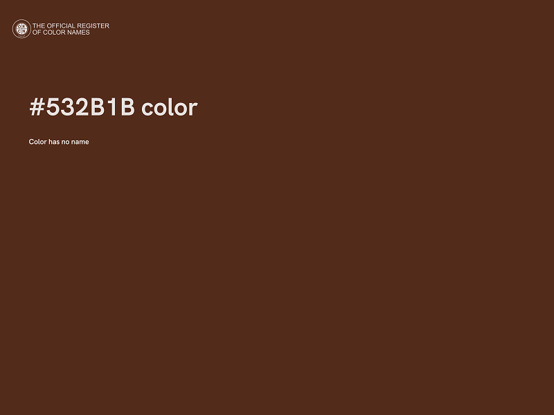 #532B1B color image