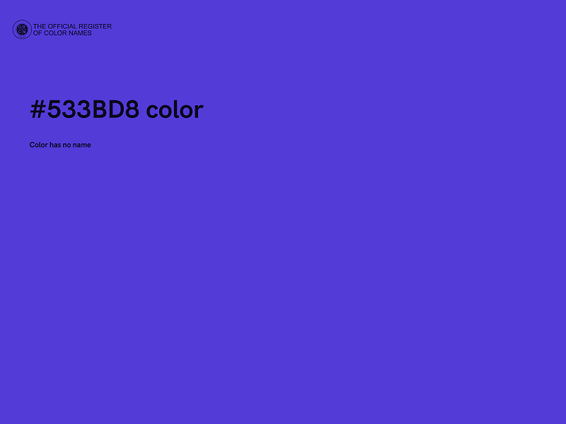 #533BD8 color image