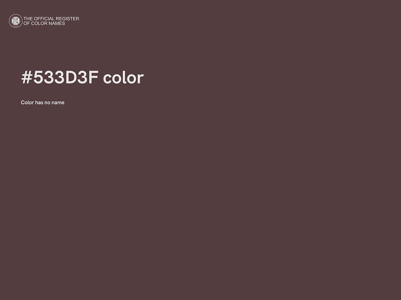 #533D3F color image