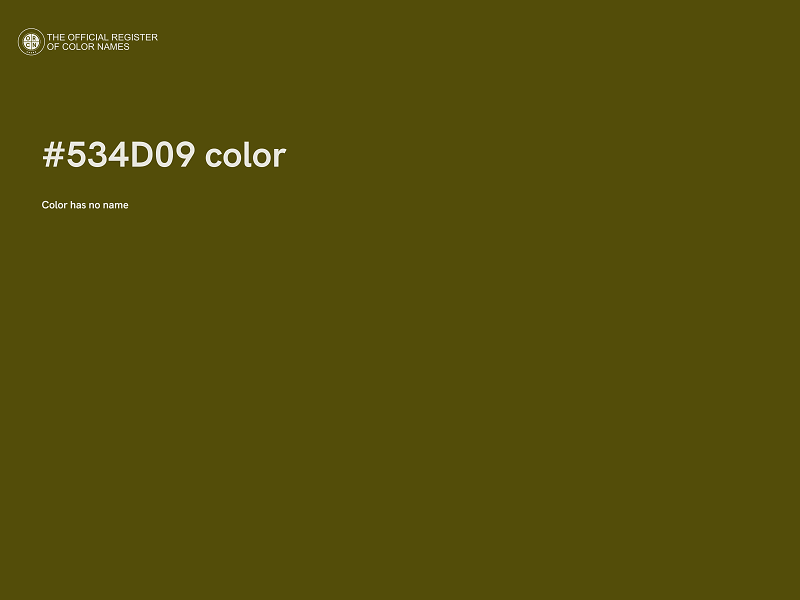 #534D09 color image