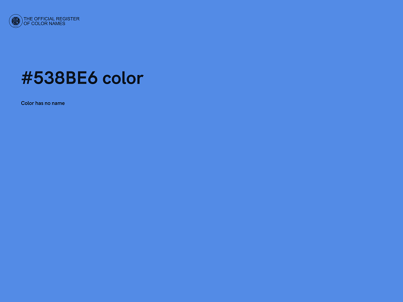 #538BE6 color image