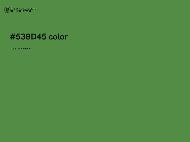 #538D45 color image