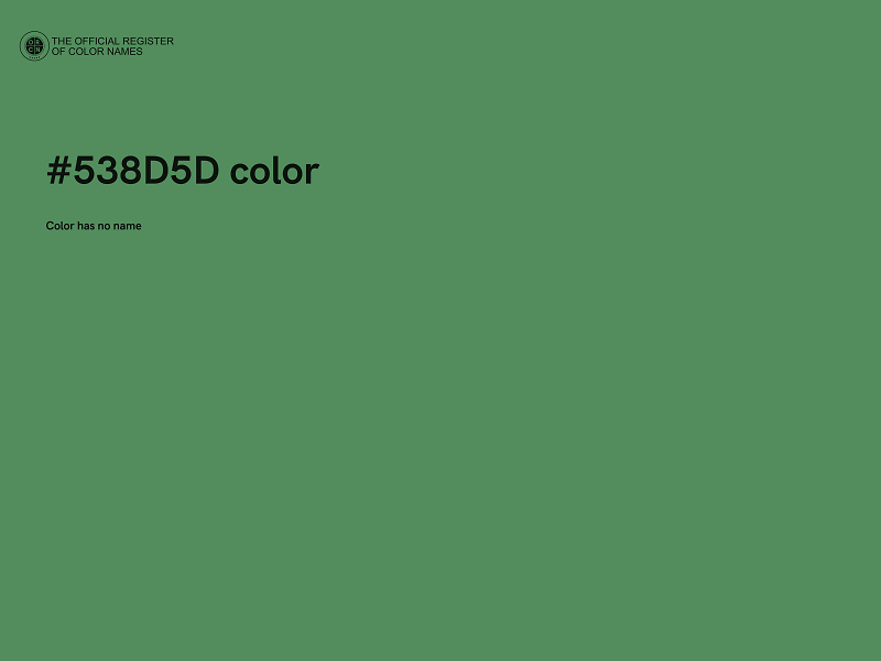 #538D5D color image