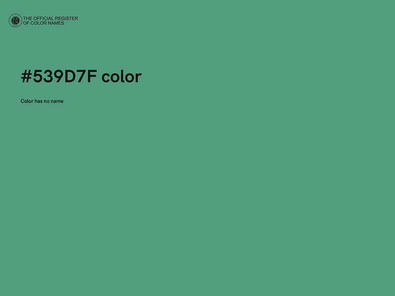 #539D7F color image