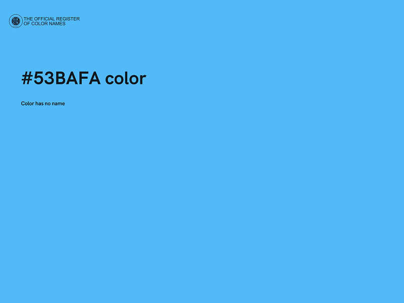 #53BAFA color image