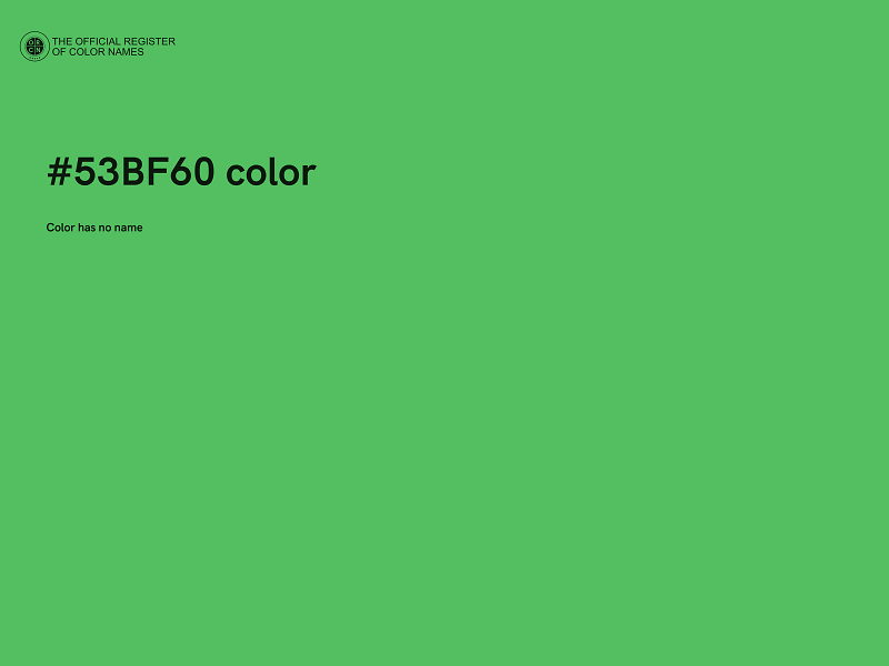 #53BF60 color image