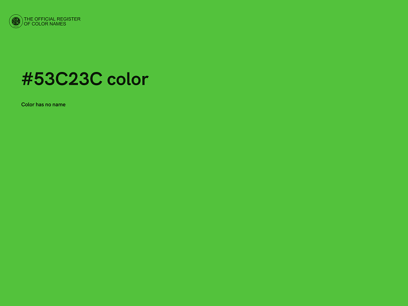 #53C23C color image