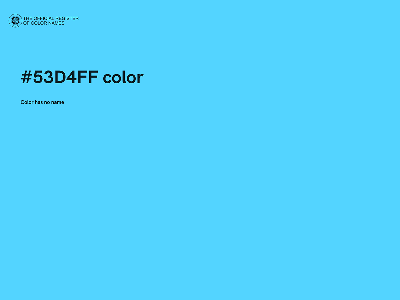 #53D4FF color image