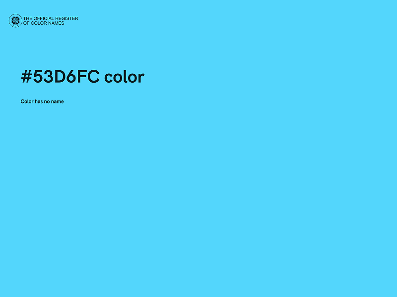 #53D6FC color image