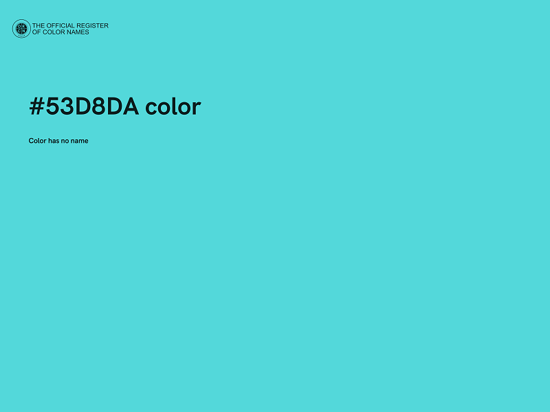 #53D8DA color image