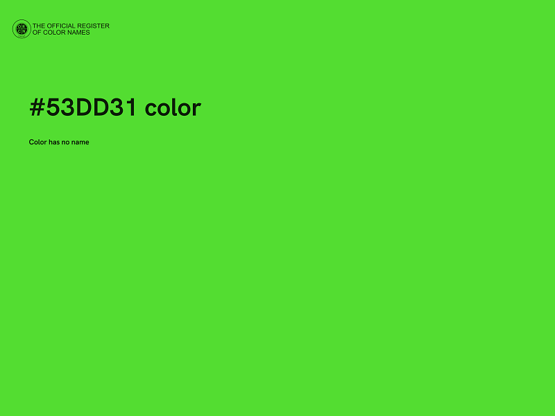 #53DD31 color image