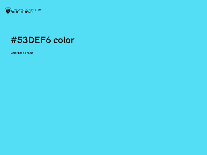 #53DEF6 color image