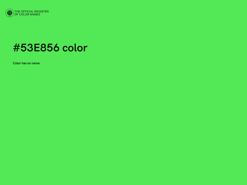 #53E856 color image