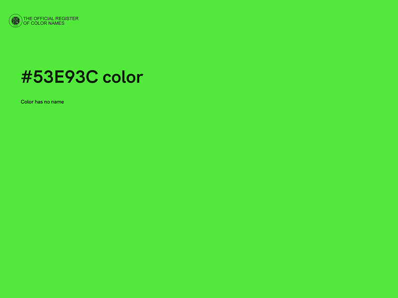 #53E93C color image