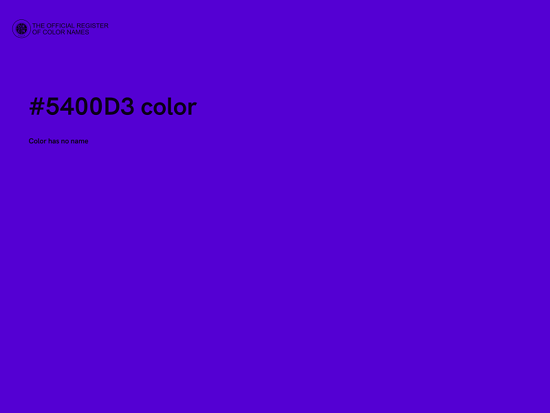 #5400D3 color image