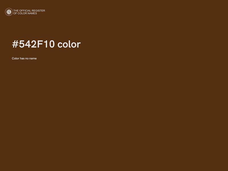 #542F10 color image