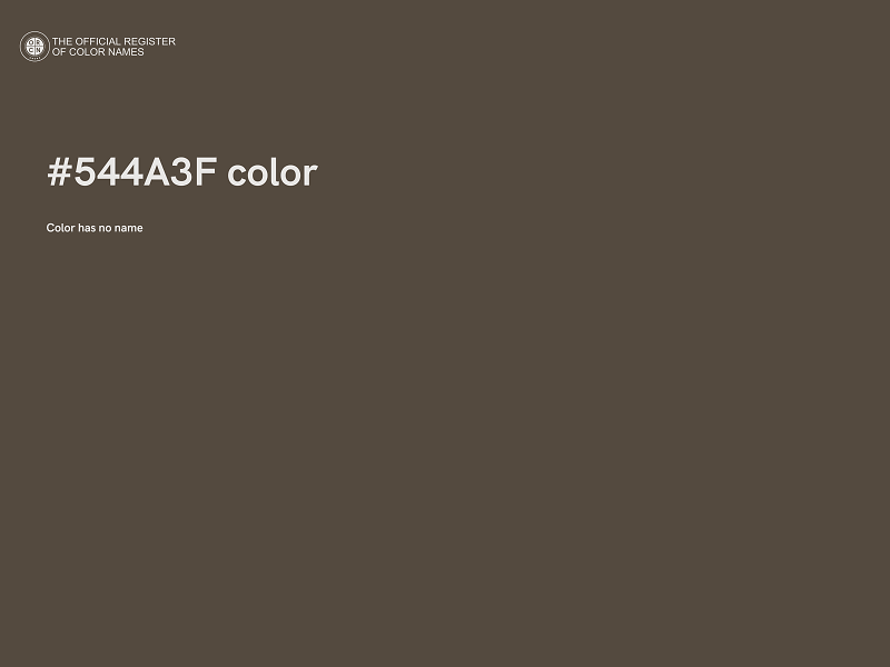 #544A3F color image