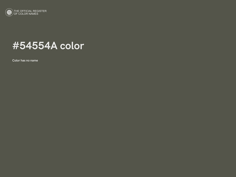 #54554A color image