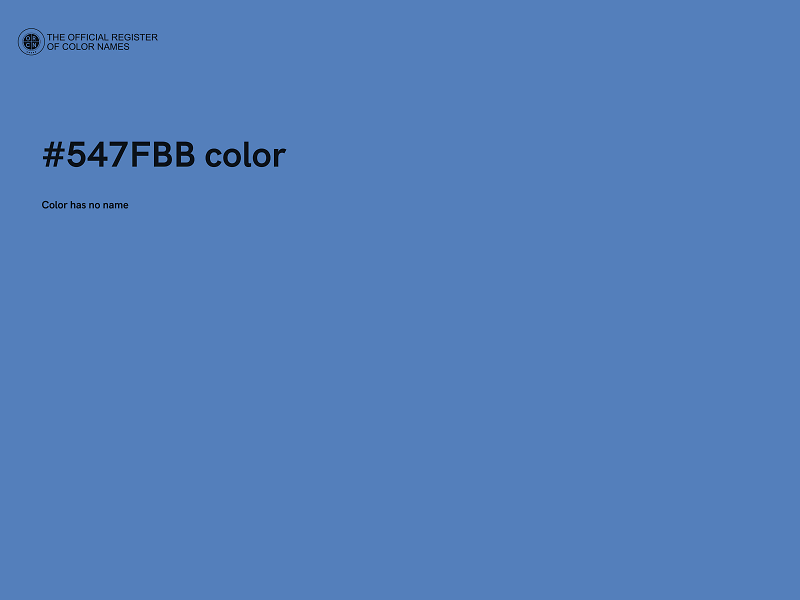 #547FBB color image