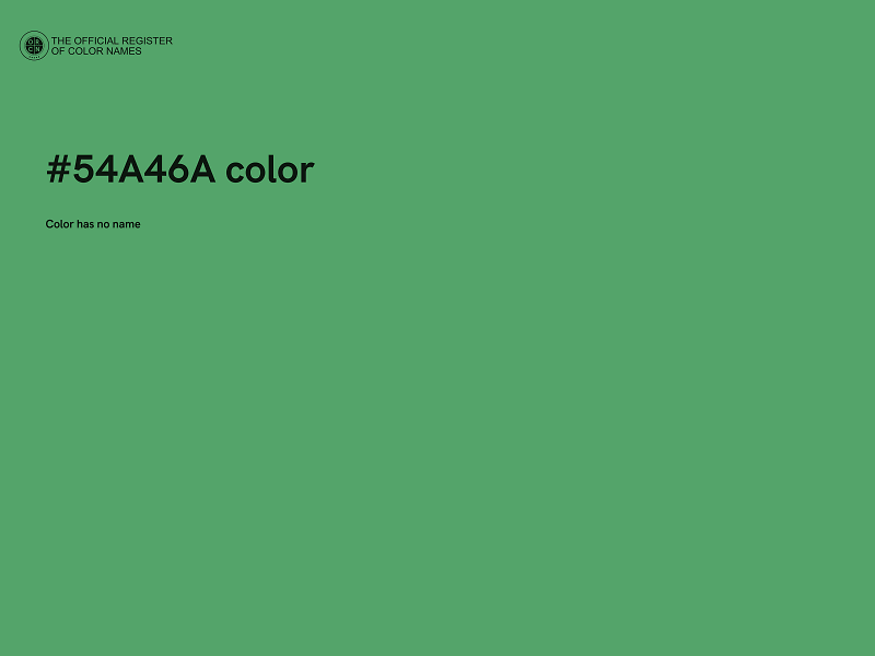 #54A46A color image