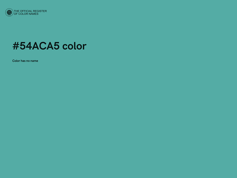 #54ACA5 color image