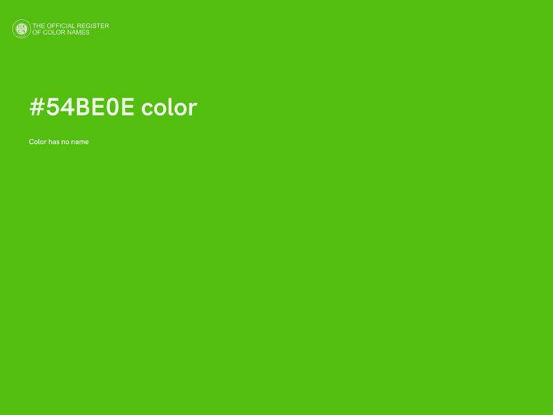 #54BE0E color image