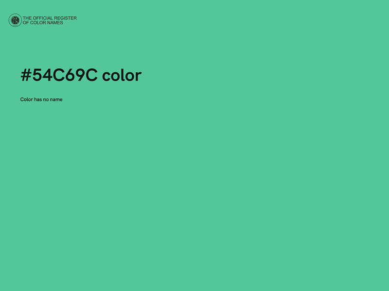 #54C69C color image