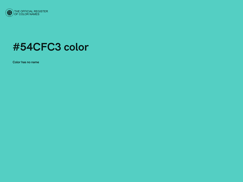 #54CFC3 color image