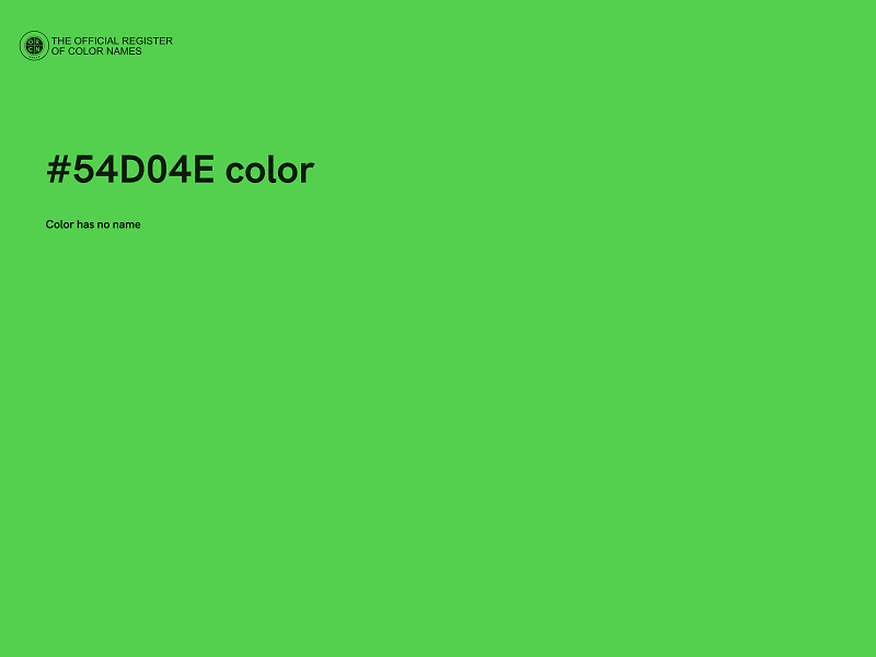 #54D04E color image