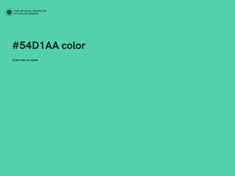 #54D1AA color image