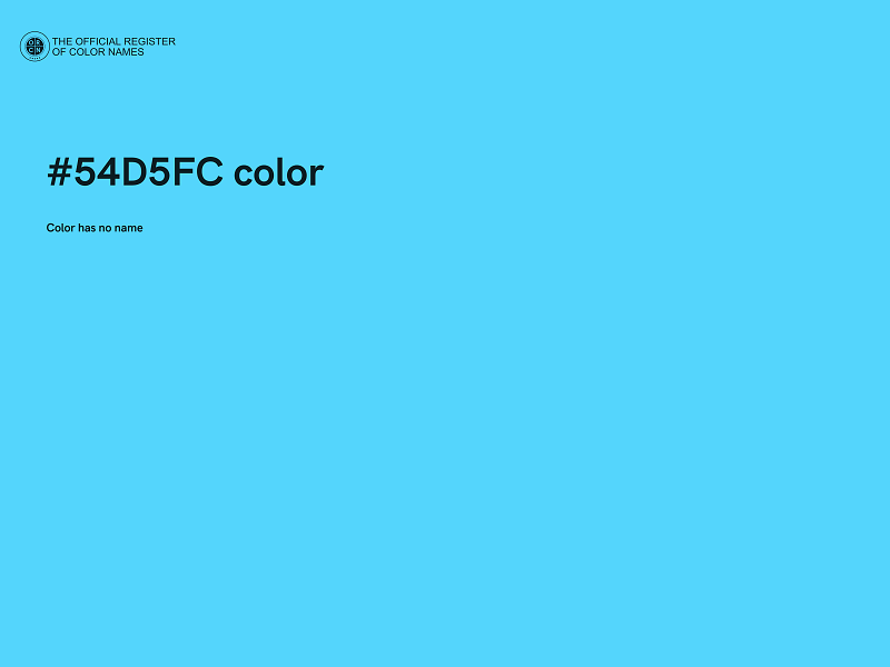 #54D5FC color image