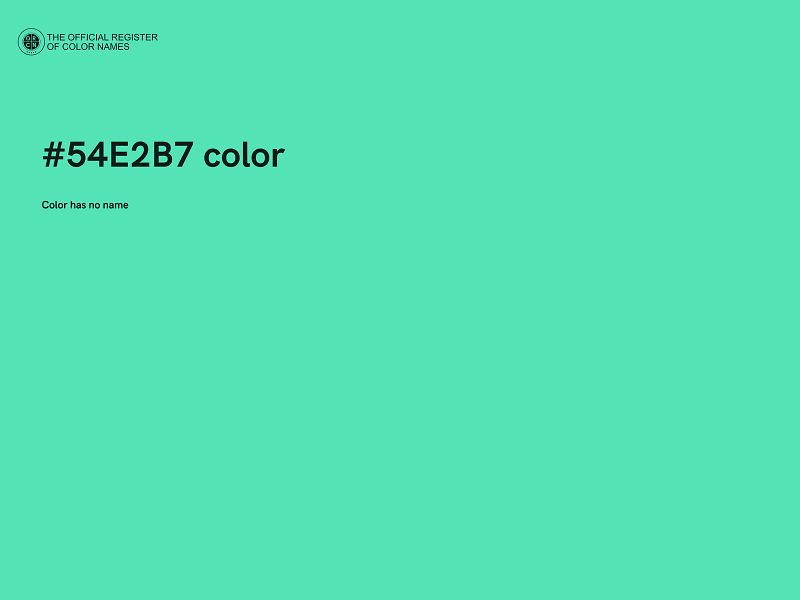 #54E2B7 color image