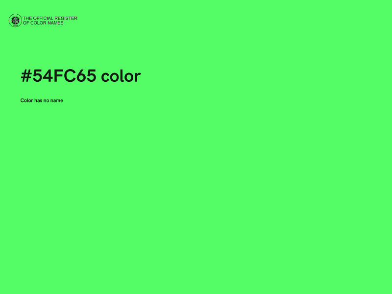 #54FC65 color image