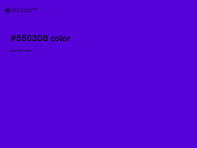 #5503D8 color image