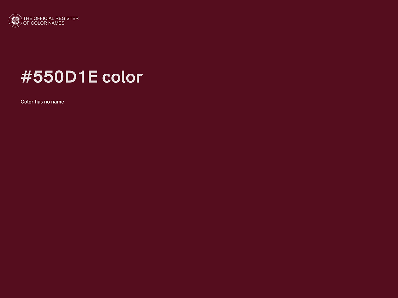 #550D1E color image