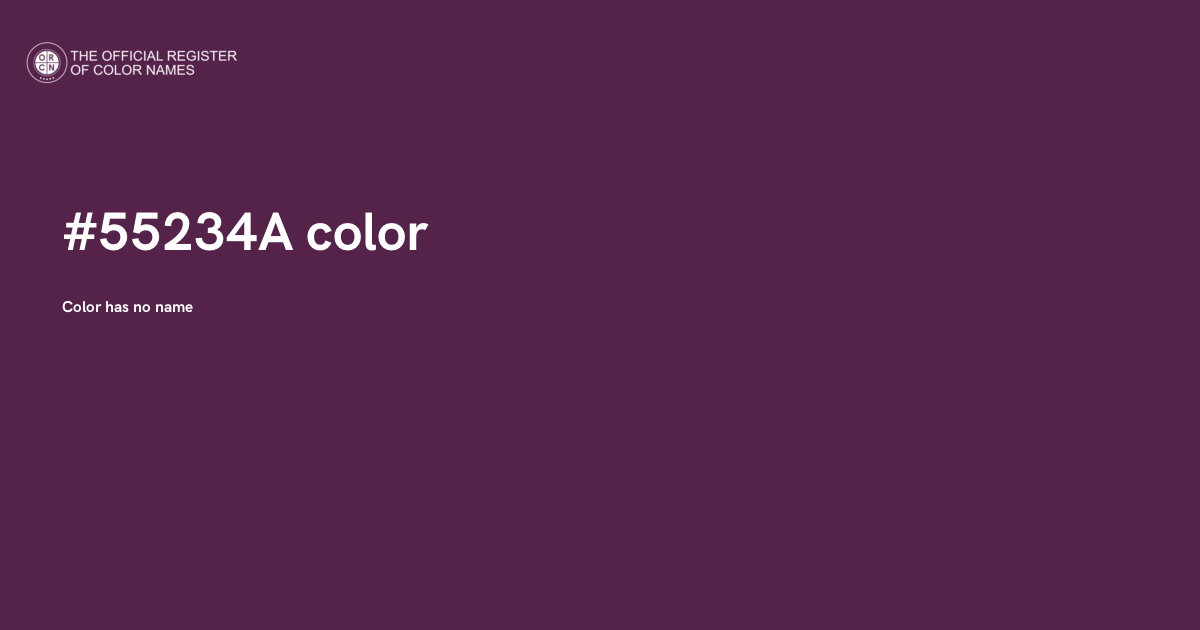 Color Code 55213 Color #55234A - The Official Register of Color Names