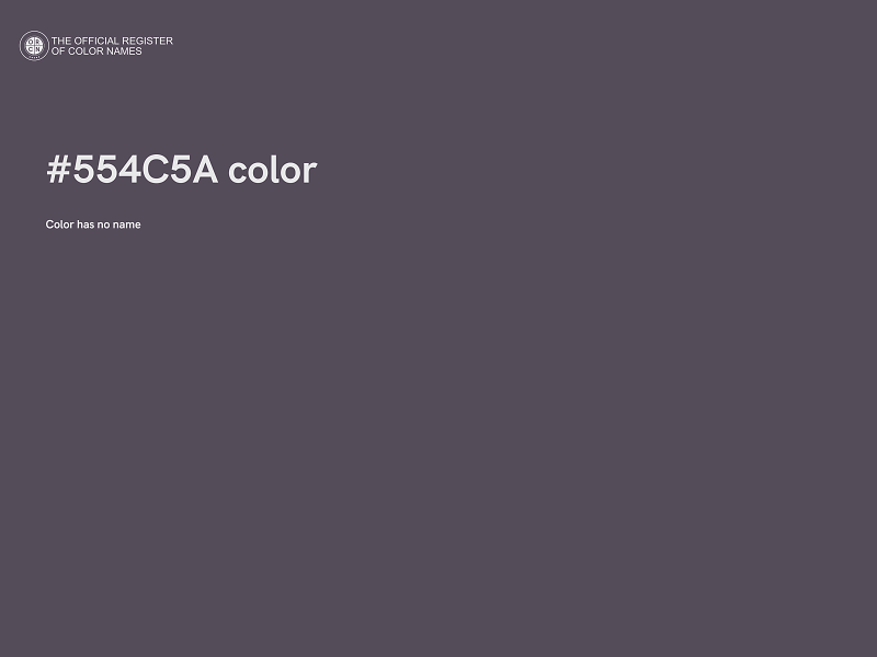 #554C5A color image