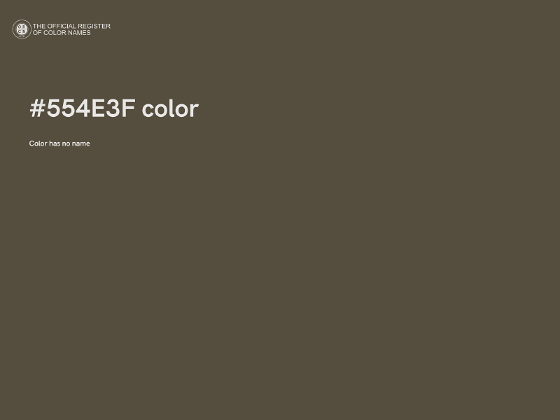 #554E3F color image