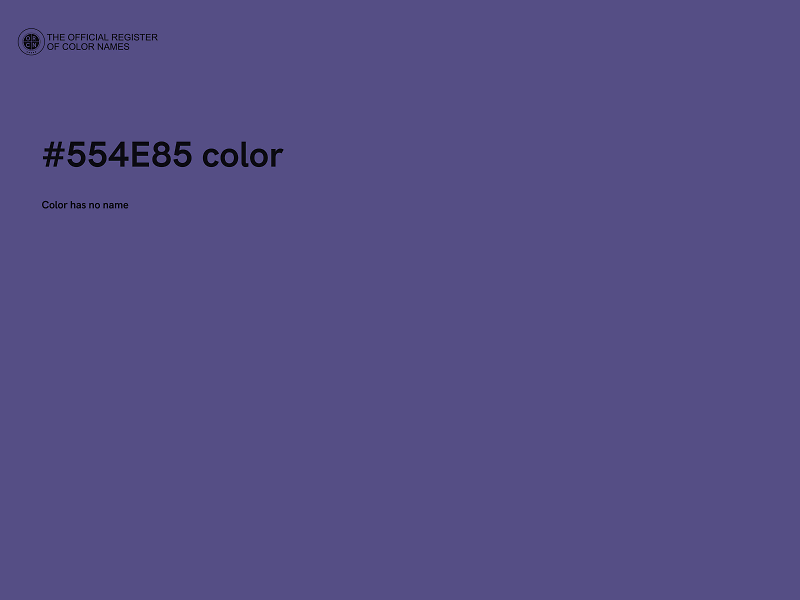 #554E85 color image