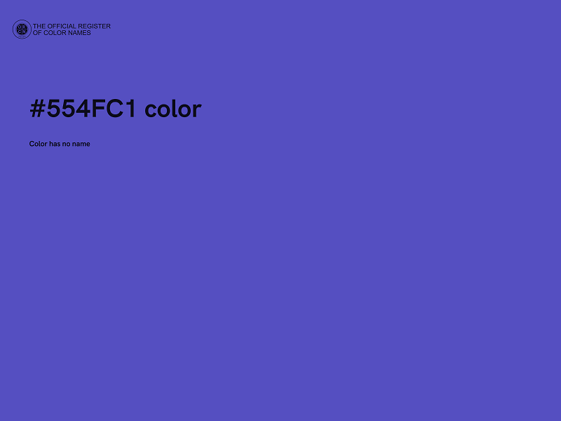 #554FC1 color image