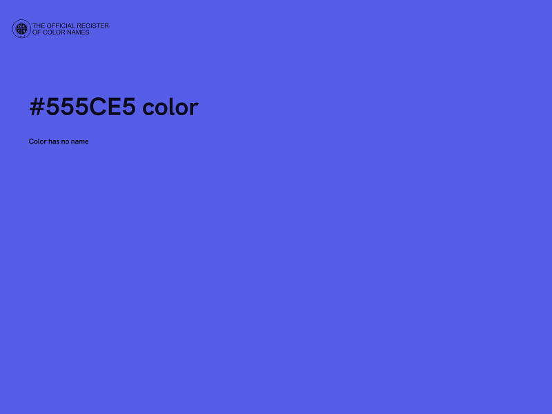 #555CE5 color image