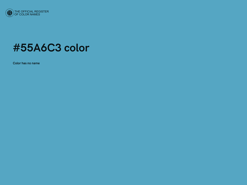 #55A6C3 color image